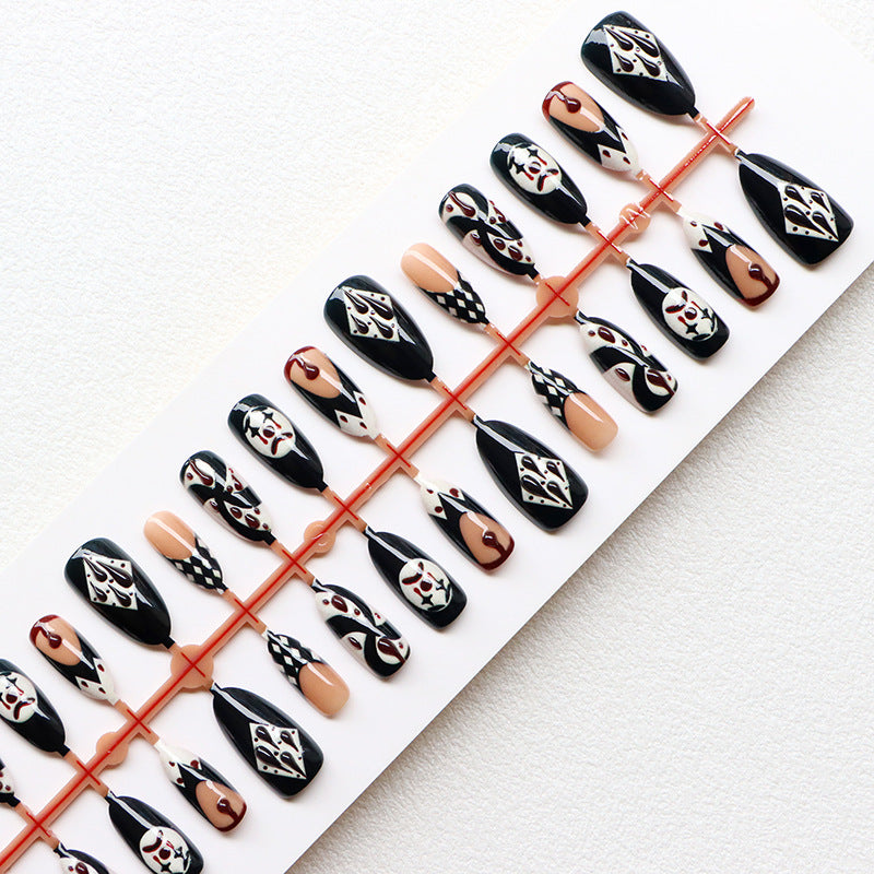 Intricate Patterned Press-On Nail Art Set