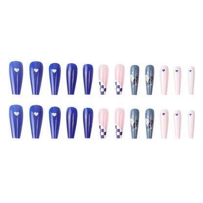 Geometric Pattern Press-On Nail Art Set