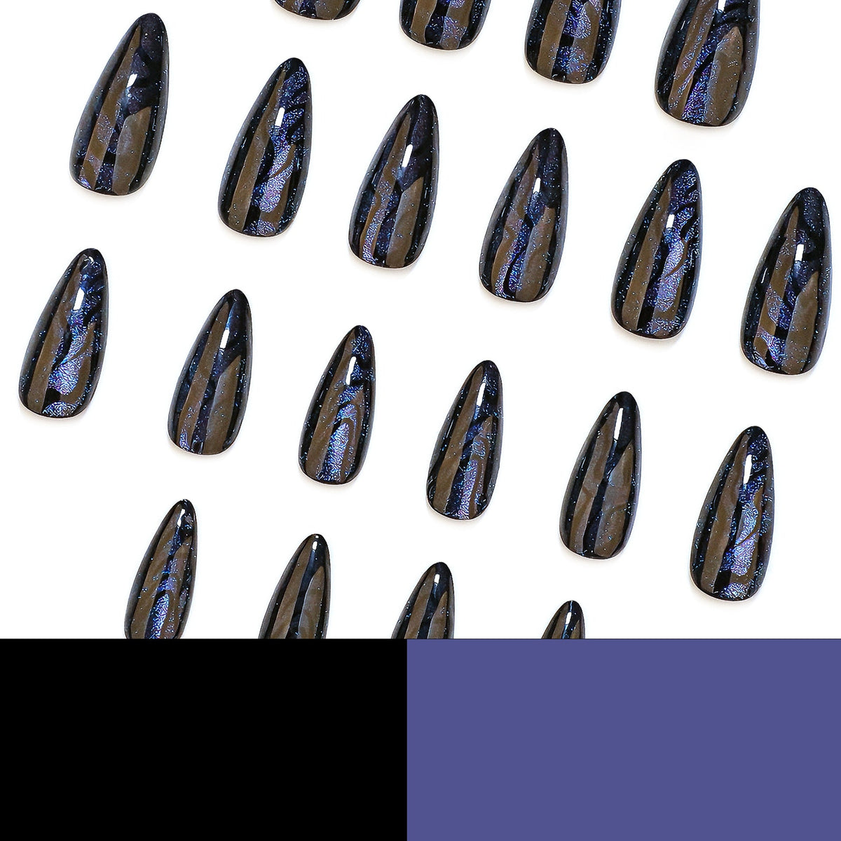 Artistic Design Shimmer Stiletto Nail Set