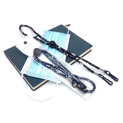 Floral Eyewear Retainer with Adjustable Strap