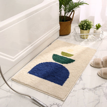 Geometric Patterned Bath Rug