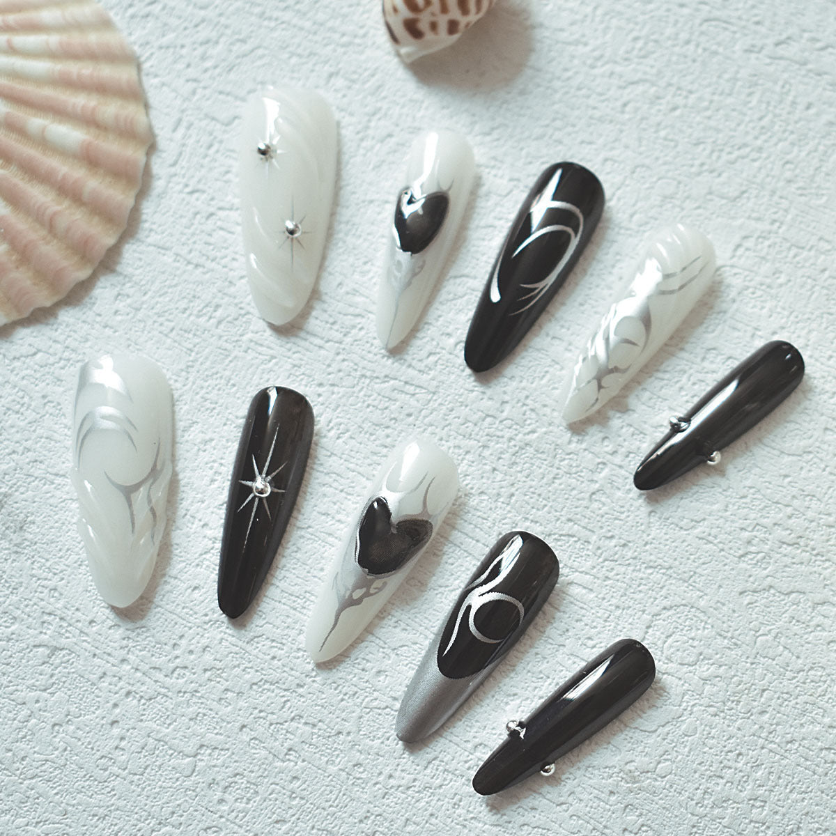 Stiletto Nail Art Extensions – Creative Design Tips