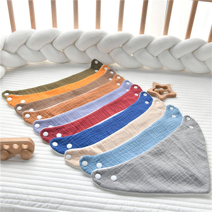 Adjustable Cotton Baby Bib for Feeding