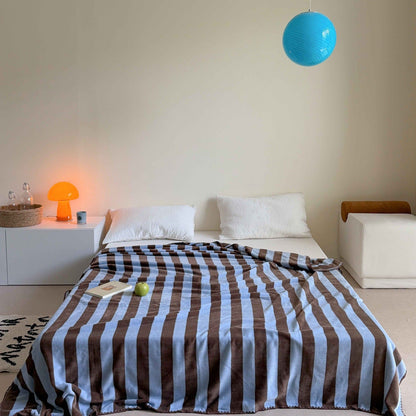 Cozy Throw Blanket with Animal Print Design