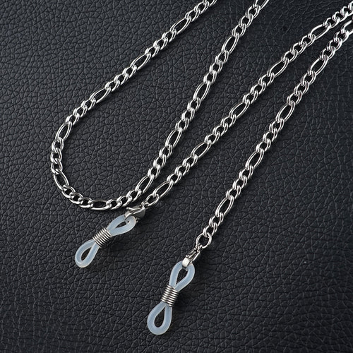 Silver Chain Necklace with Adjustable Length