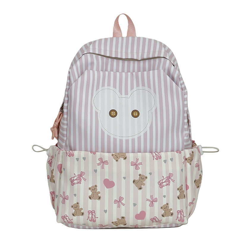 Cute Bear Design Backpack for School