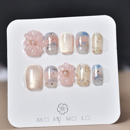 Set of 3D Decorative Press-On Nail Art