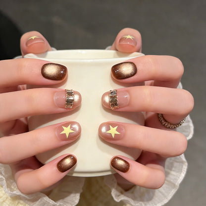 Set of 3D Decorative Press-On Nail Art