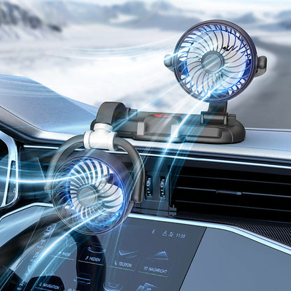 Clip-On Adjustable Car Air Vent Fan