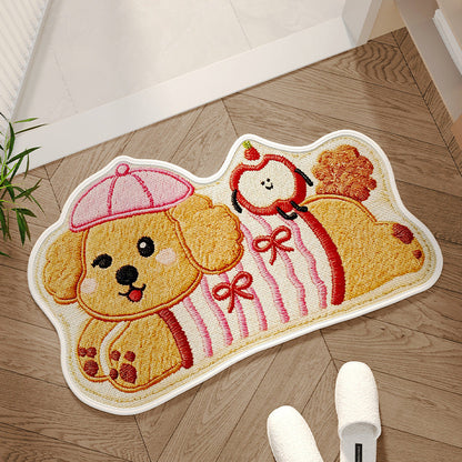 Charming Area Mat with Dog Design