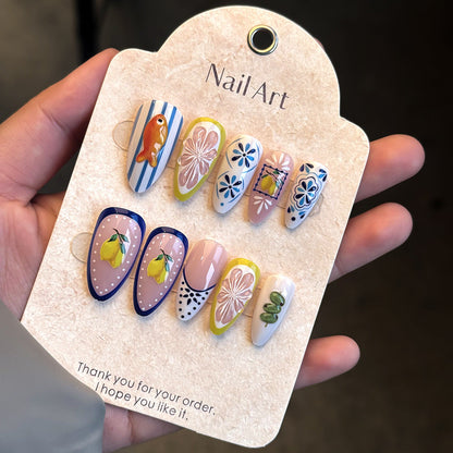Sea-Inspired Press-On Nail Collection