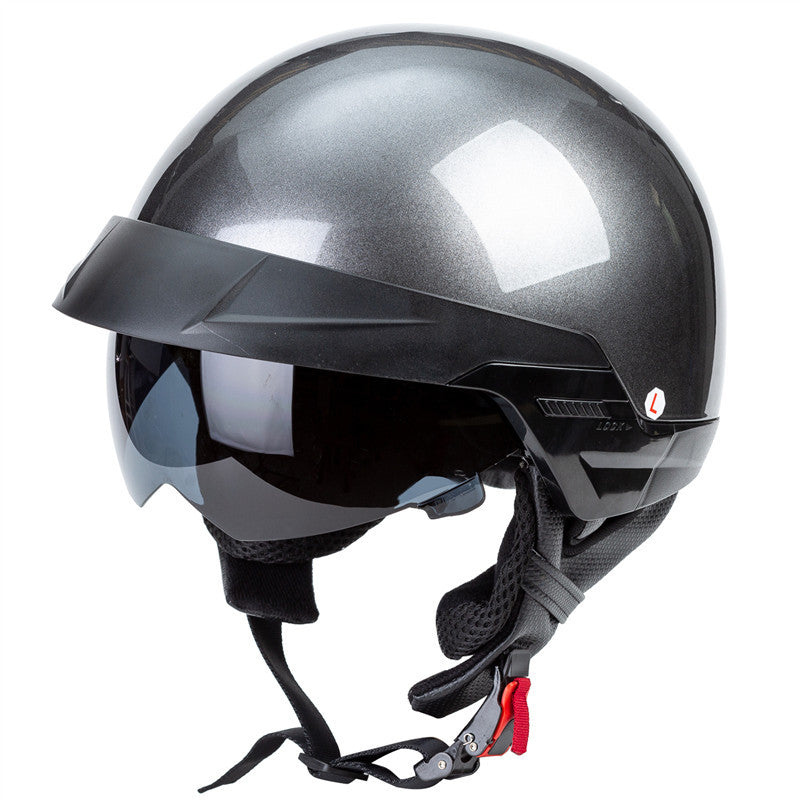 Scooter Helmet with Built-in Visor for Enhanced Safety