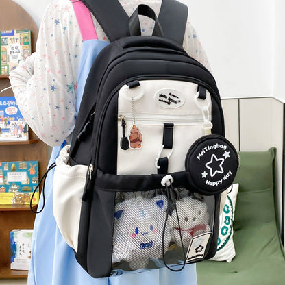 Character-Inspired School Backpack with Multiple Compartments