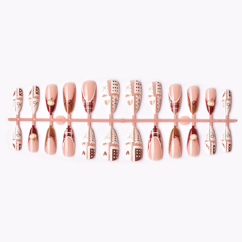 Themed Press-On Nail Art Set - Creative Designs for Easy Application