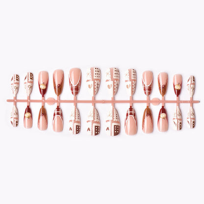 Themed Press-On Nail Art Set - Creative Designs for Easy Application