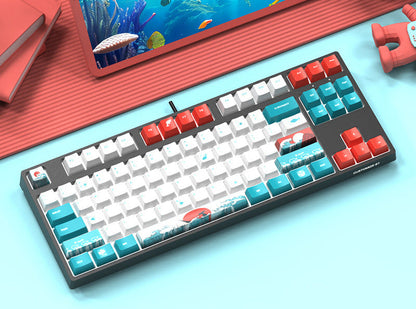Custom Mechanical Keyboard with 87 Keys