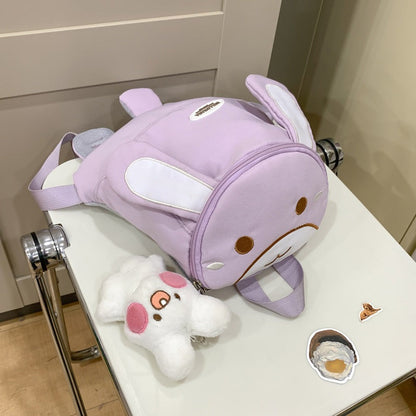 Mini Backpack with Cute Bunny Design for School