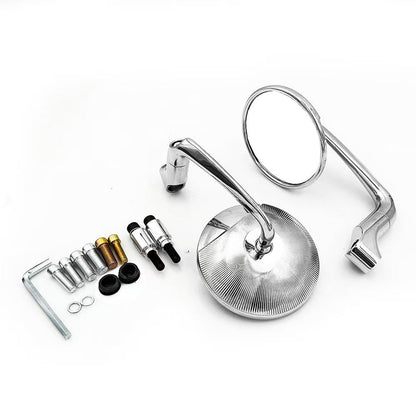 Motorcycle Mirrors with Adjustable Features