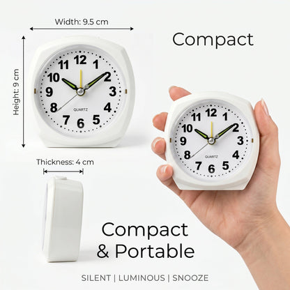 Night Light Analog Alarm Clock with Snooze Feature
