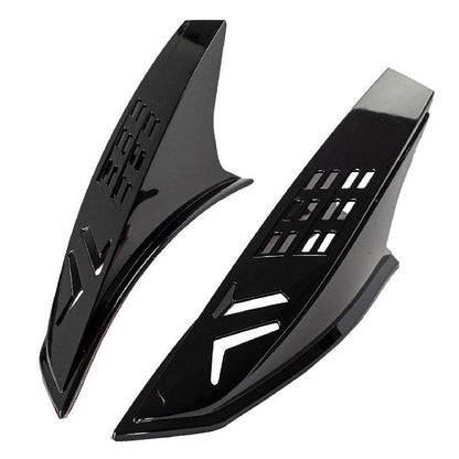 Side Panels for Aerodynamic Motorcycle Helmet