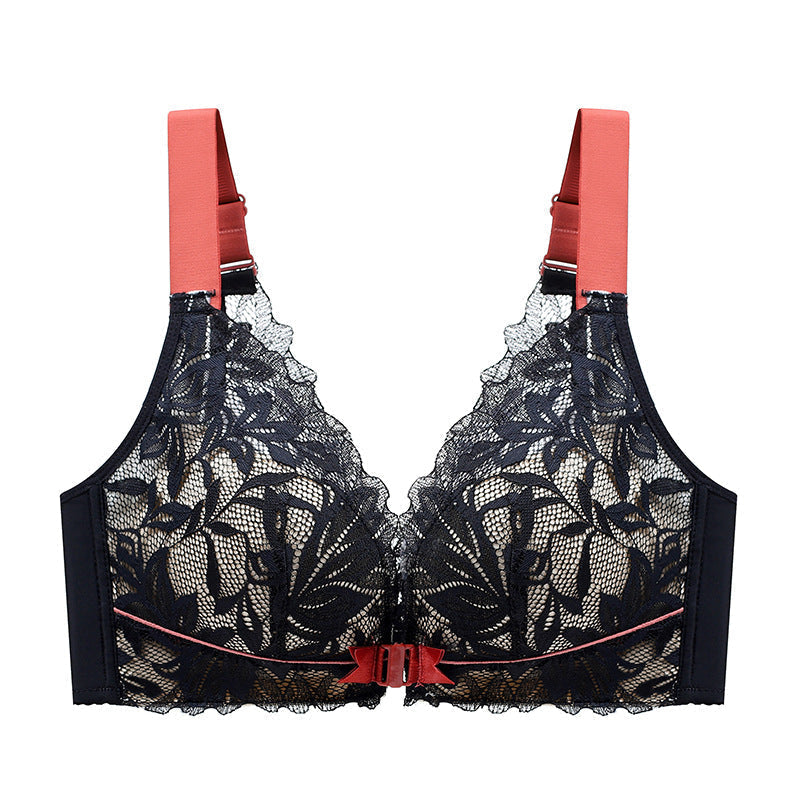 Front Closure Wireless Bra in Amber Color