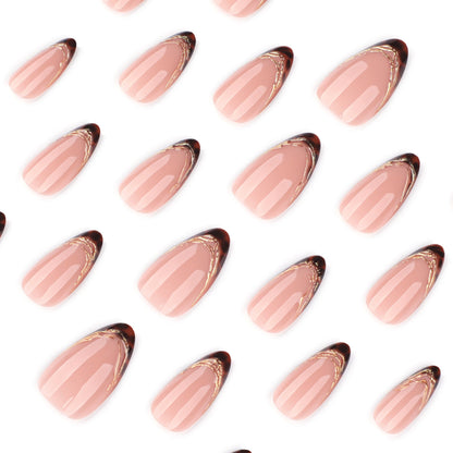 Glittering Stiletto Nail Art Design