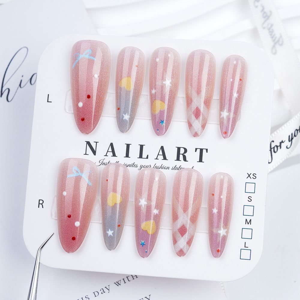 Cute Character Design Press-On Nail Set