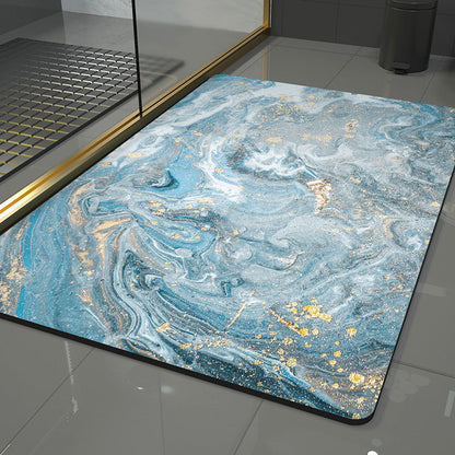 Wave Design Area Rug with Abstract Pattern