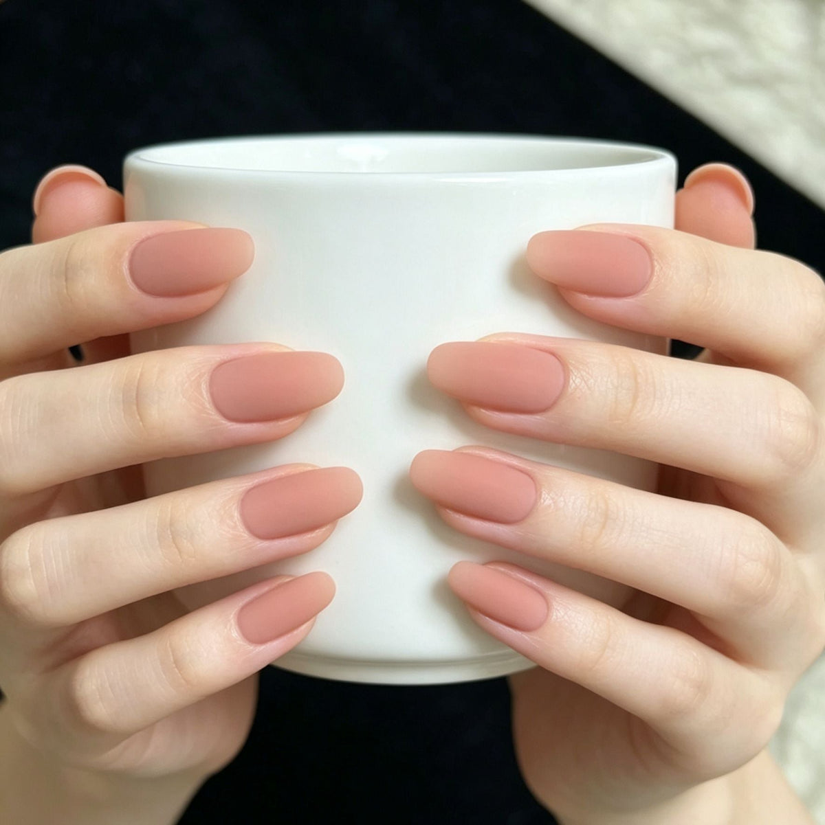 Press-On Nails with Artistic Ocean Theme Design