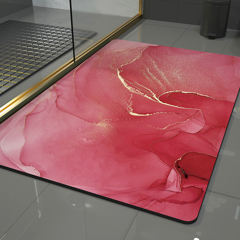 Wave Design Area Rug with Abstract Pattern