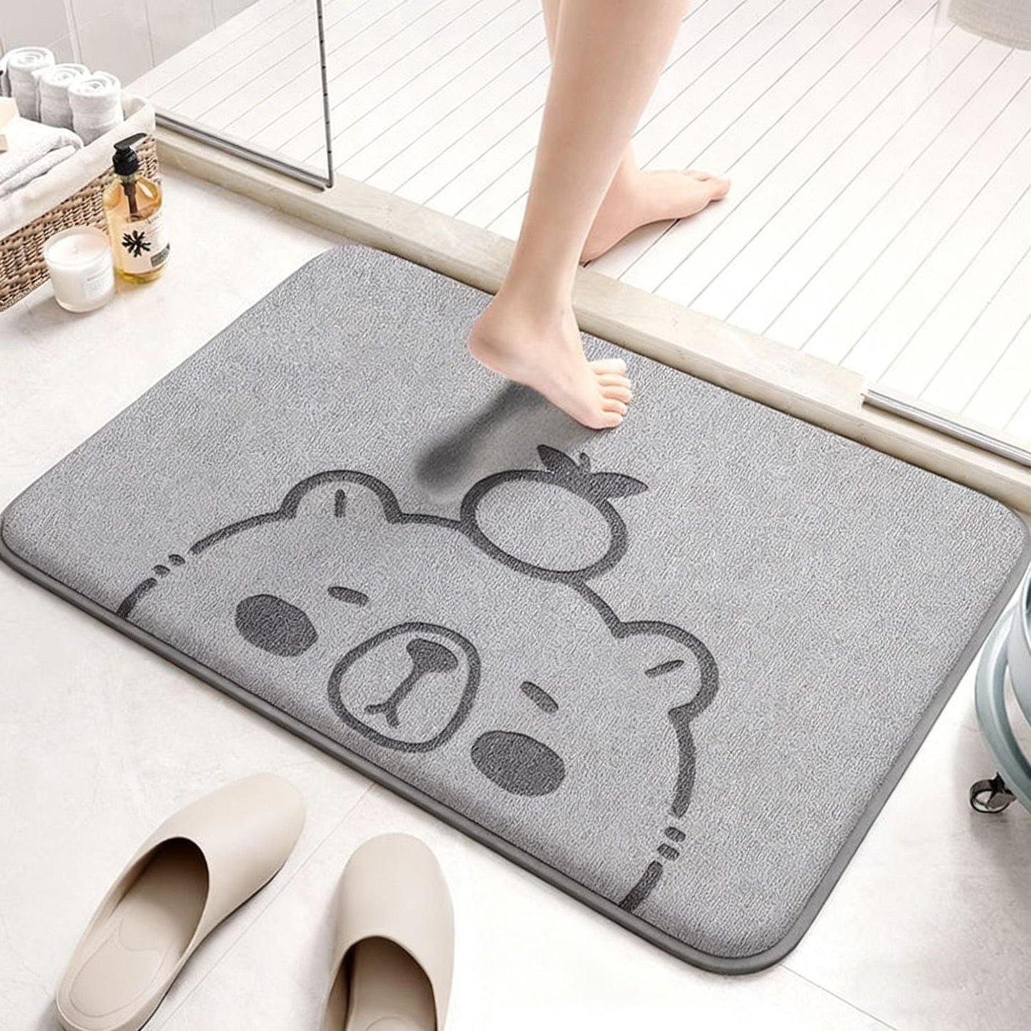 Cartoon Design Bath Mat – Highly Absorbent and Comfortable