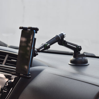 Telescopic Car Windshield Tablet Holder with Heavy-Duty Suction Mount