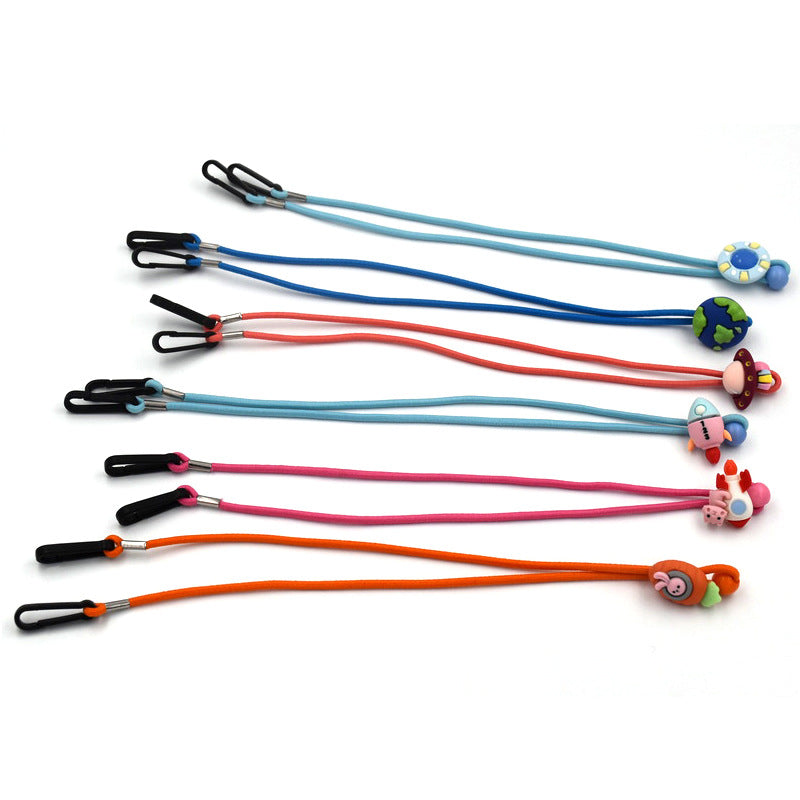 Decorative Bead Eyewear Holder with Adjustable Strap