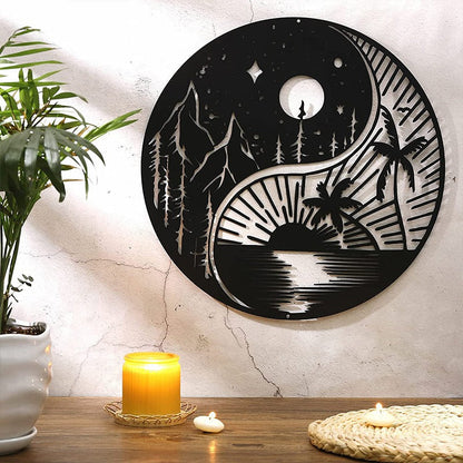 Decorative Black Metal Wall Art for Home Interior