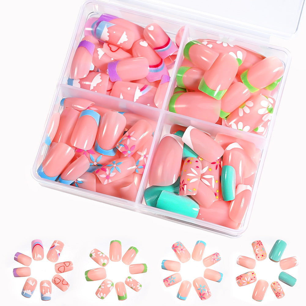 Themed Press-On Nail Set – Artistic Collection