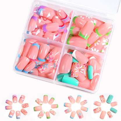 Themed Press-On Nail Set – Artistic Collection