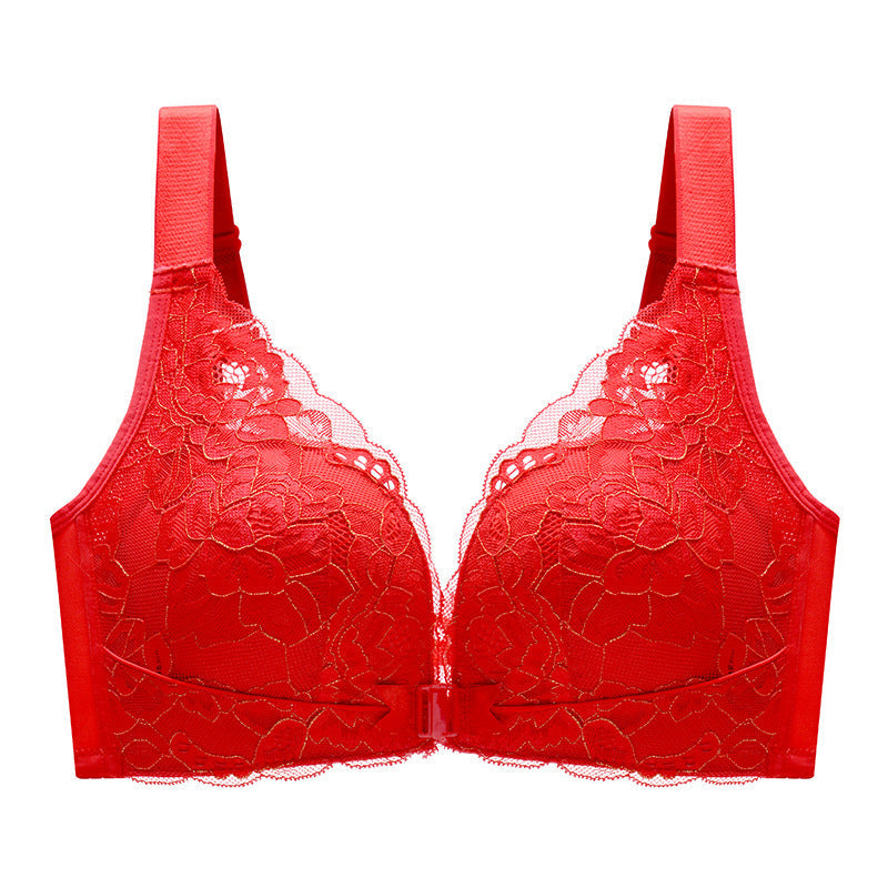 Front Closure Wireless Bra in Amber Color