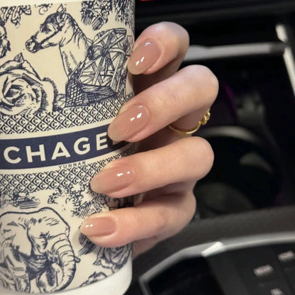 Square Press-On Nail Set in Acrylic Finish