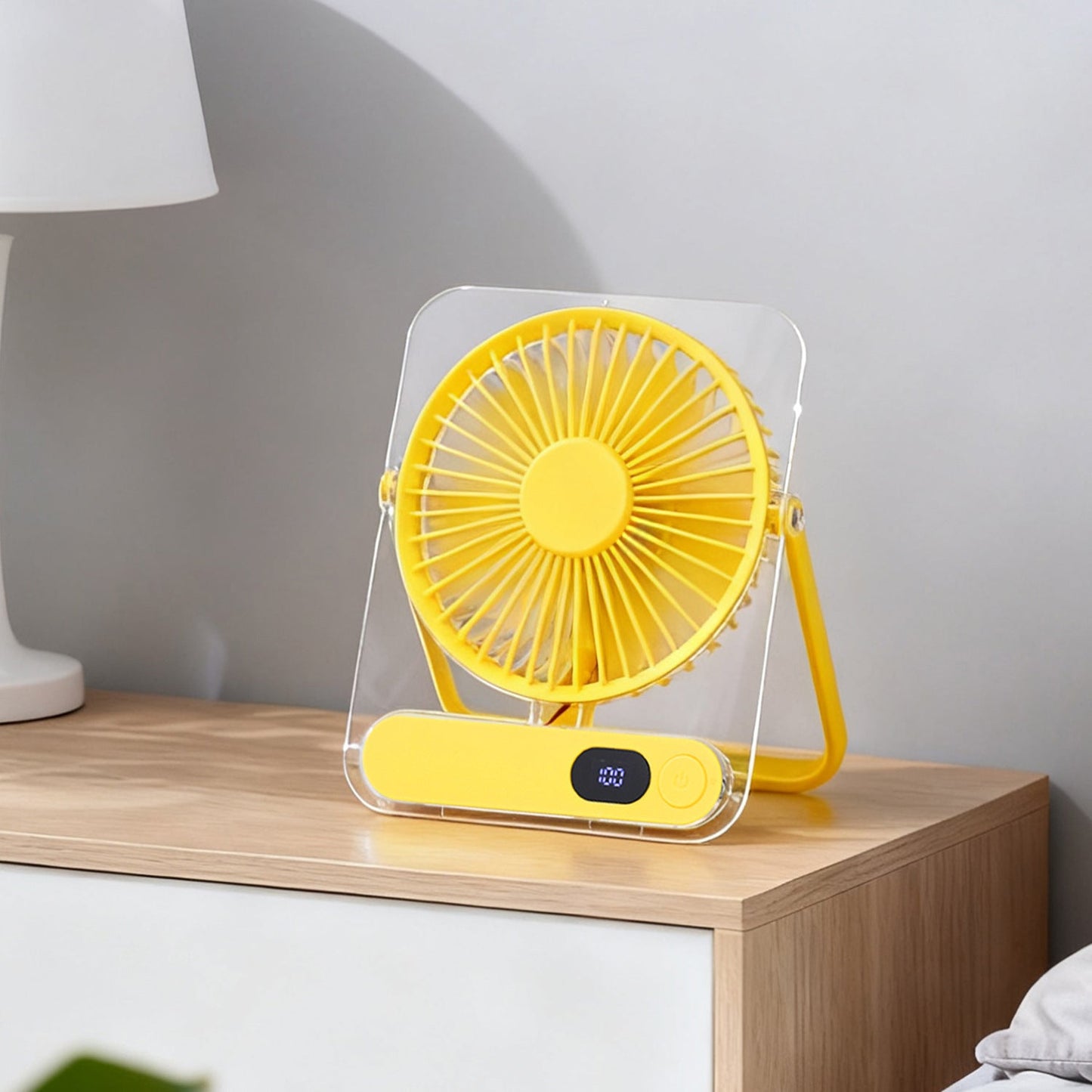 Portable Desk Fan with Rechargeable Battery and Adjustable Settings