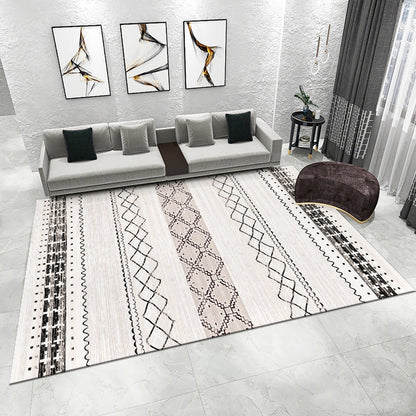 Geometric Design Area Rug with Abstract Pattern