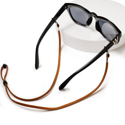 Suede Eyewear Strap with Adjustable Fit