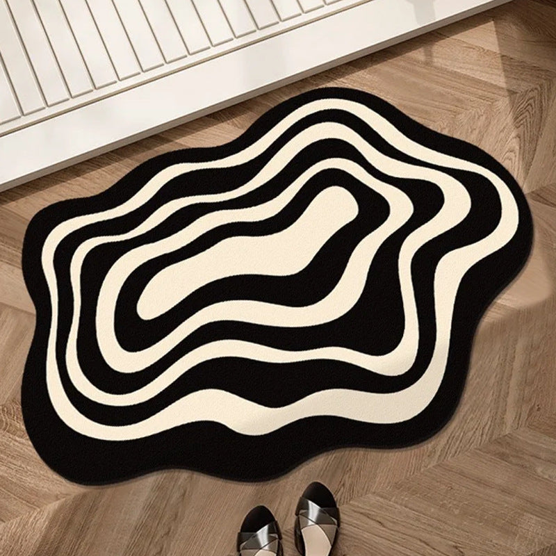 Contemporary Area Rug with Abstract Pattern