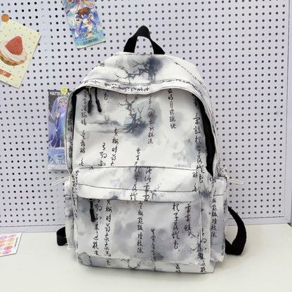 Casual Backpack with Abstract Design
