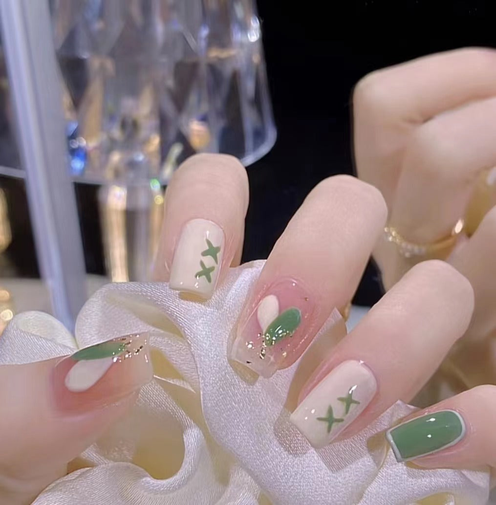 Botanical Design Press-On Nail Art Set
