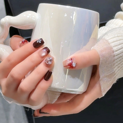 Set of 3D Decorative Press-On Nail Art