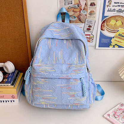 Backpack with Abstract Design