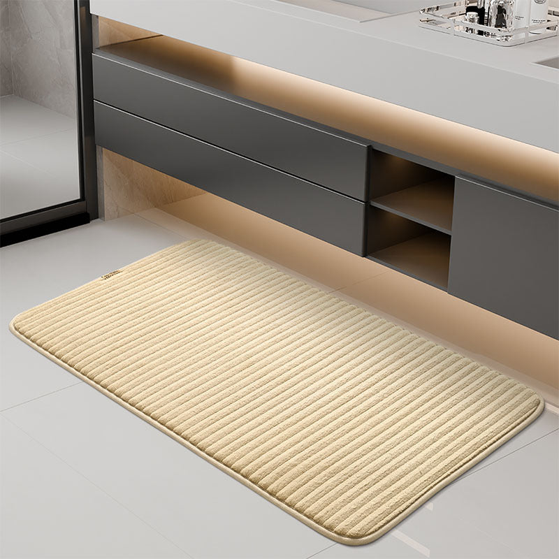 Ribbed Bath Mat for Absorbency and Comfort