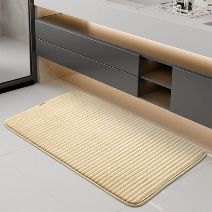 Ribbed Bath Mat for Absorbency and Comfort