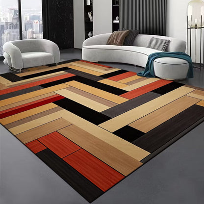 Area Rug with Abstract Swirl Design