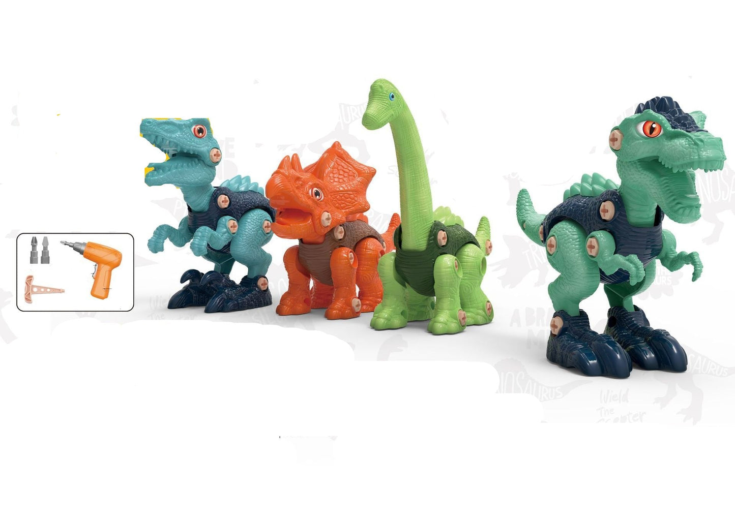 Dino Construction and Screw Toy Set